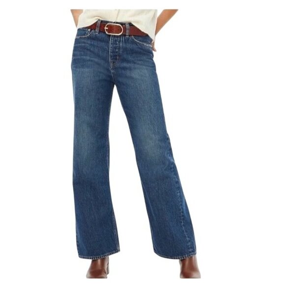 J.Crew Factory Vintage Wide-Leg Jean Premium Edition Womens 26P High-Rise NWT - Picture 1 of 10
